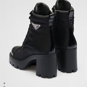 Prada Re-Nylon Combat Boots